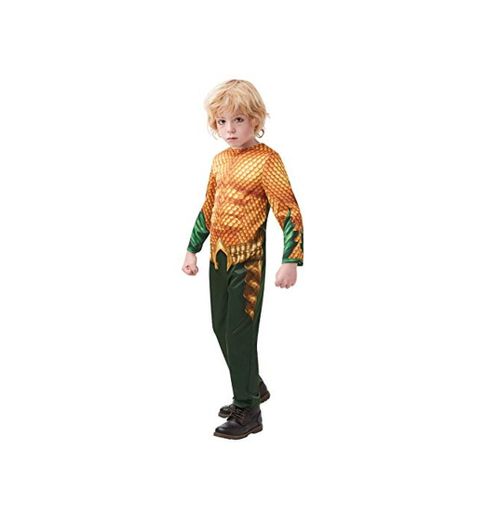 DC Comics - Disfraz de Aquaman para niños, infantil 9-10 años