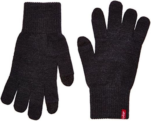 Levi's Ben Touch Screen Gloves, Guantes Hombre, Gris