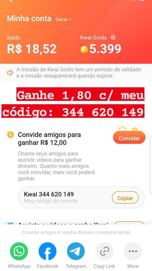 App GANHAR DINHEIRO 