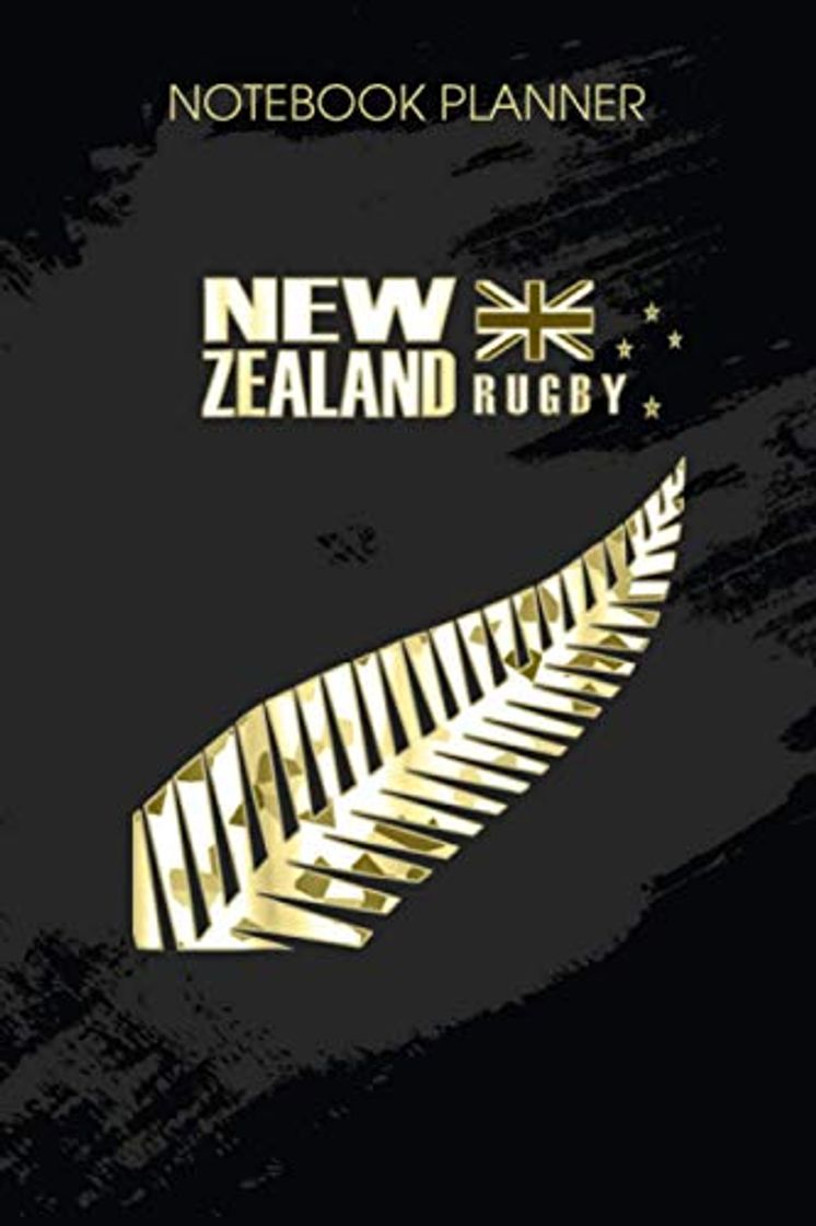 Book Notebook Planner New Zealand Rugby Fan Haka: Life, To Do, Journal, 6x9 inch, Over 100 Pages, Paycheck Budget, Hour, Monthly