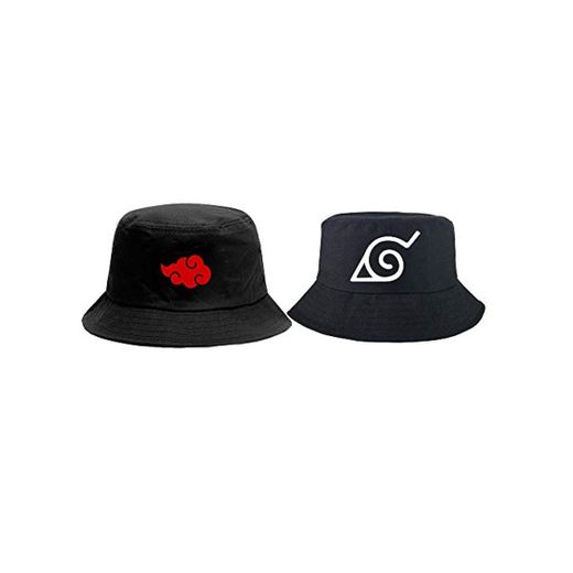 2 gorras de sol divertidas con logotipo de Naruto Akatsuki para hombres