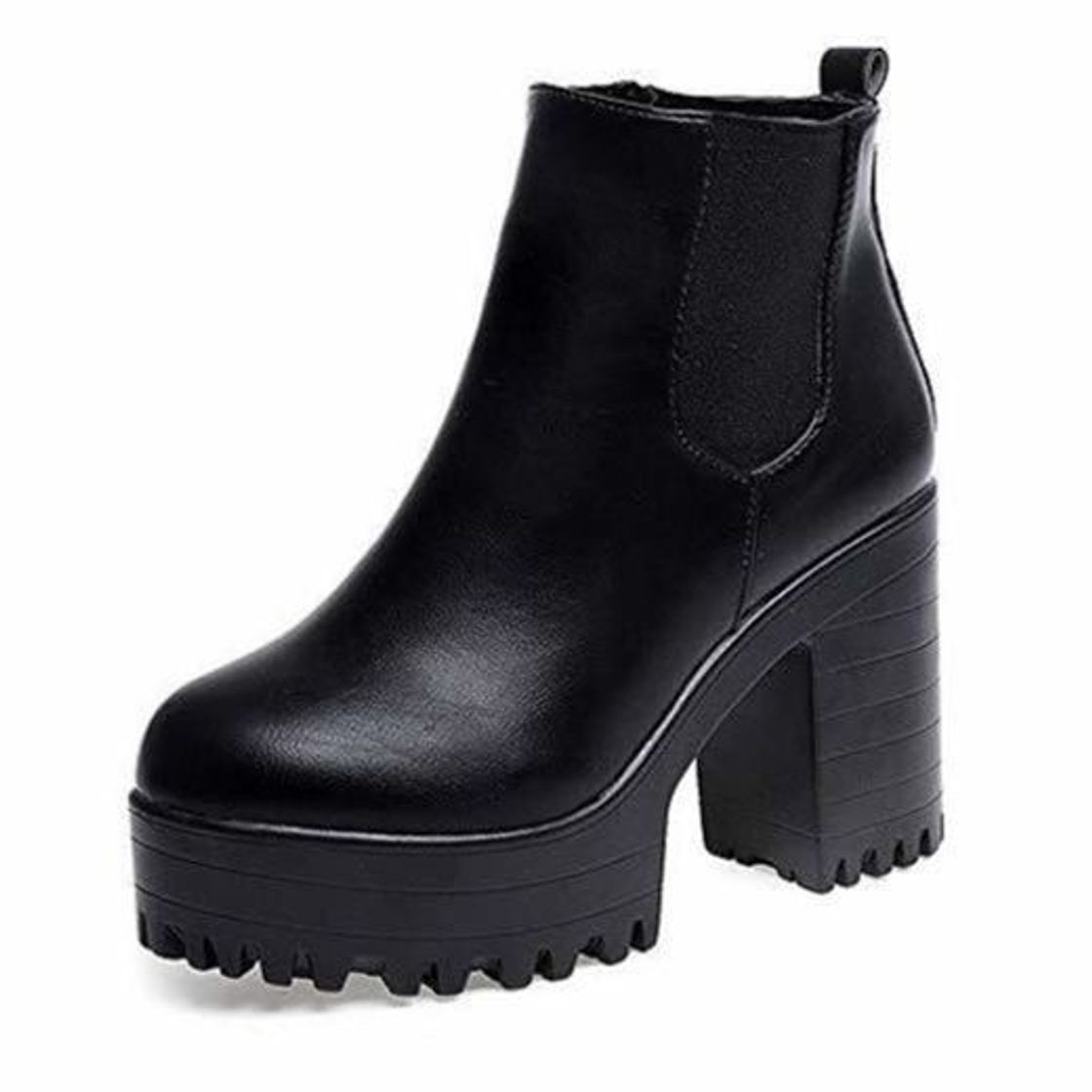 Moda POLP Botas Tacon Mujer Invierno Botines de Plataforma Zapato de Tacon Ancho