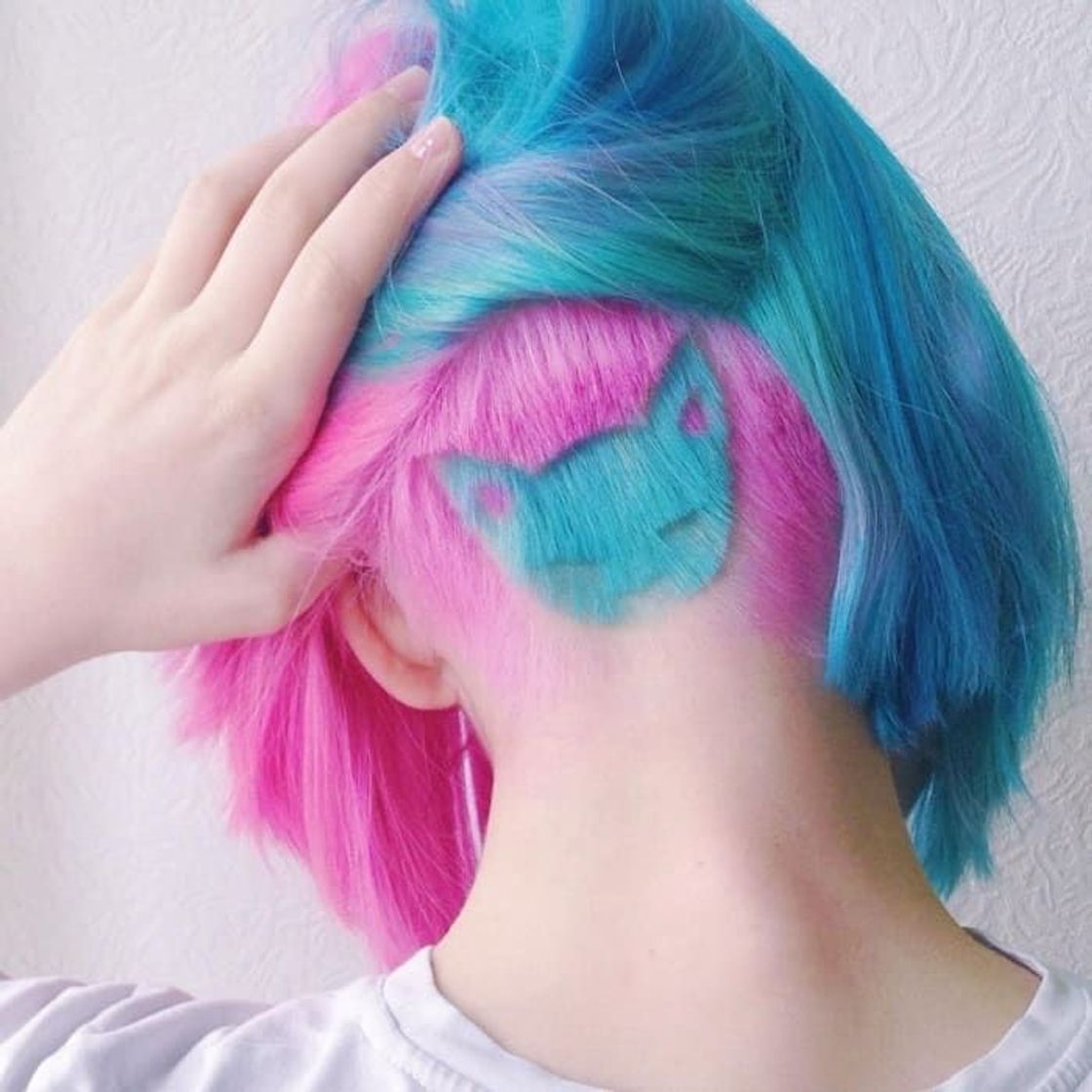 Fashion Colorful undercuts 😻