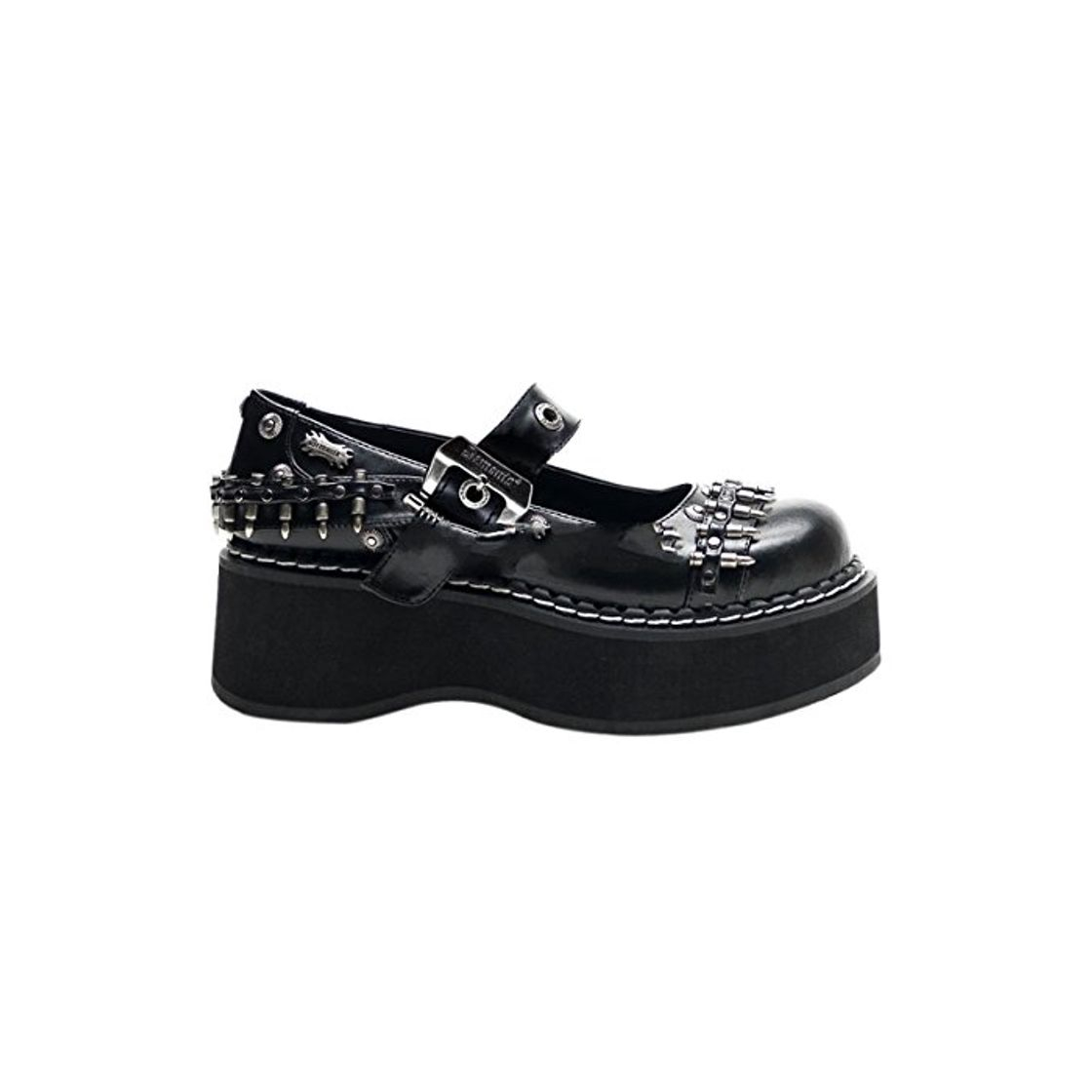 Moda Demonia Emily-309 - gotica emo lolita mary janes zapatos de tacón mujer