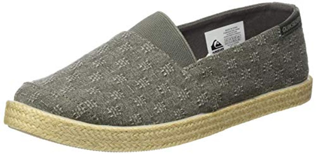 Moda Quiksilver Espadrilled, Alpargata para Hombre, Verde