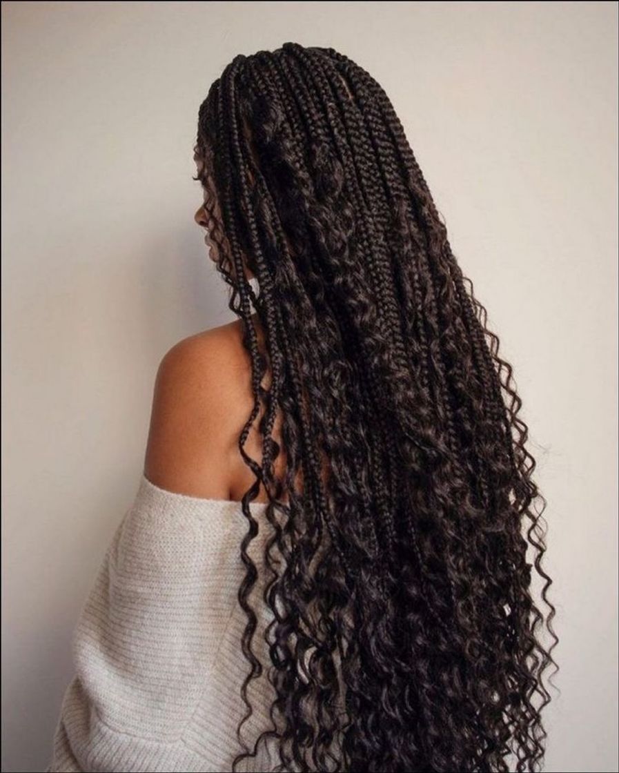 Moda tranças box braids