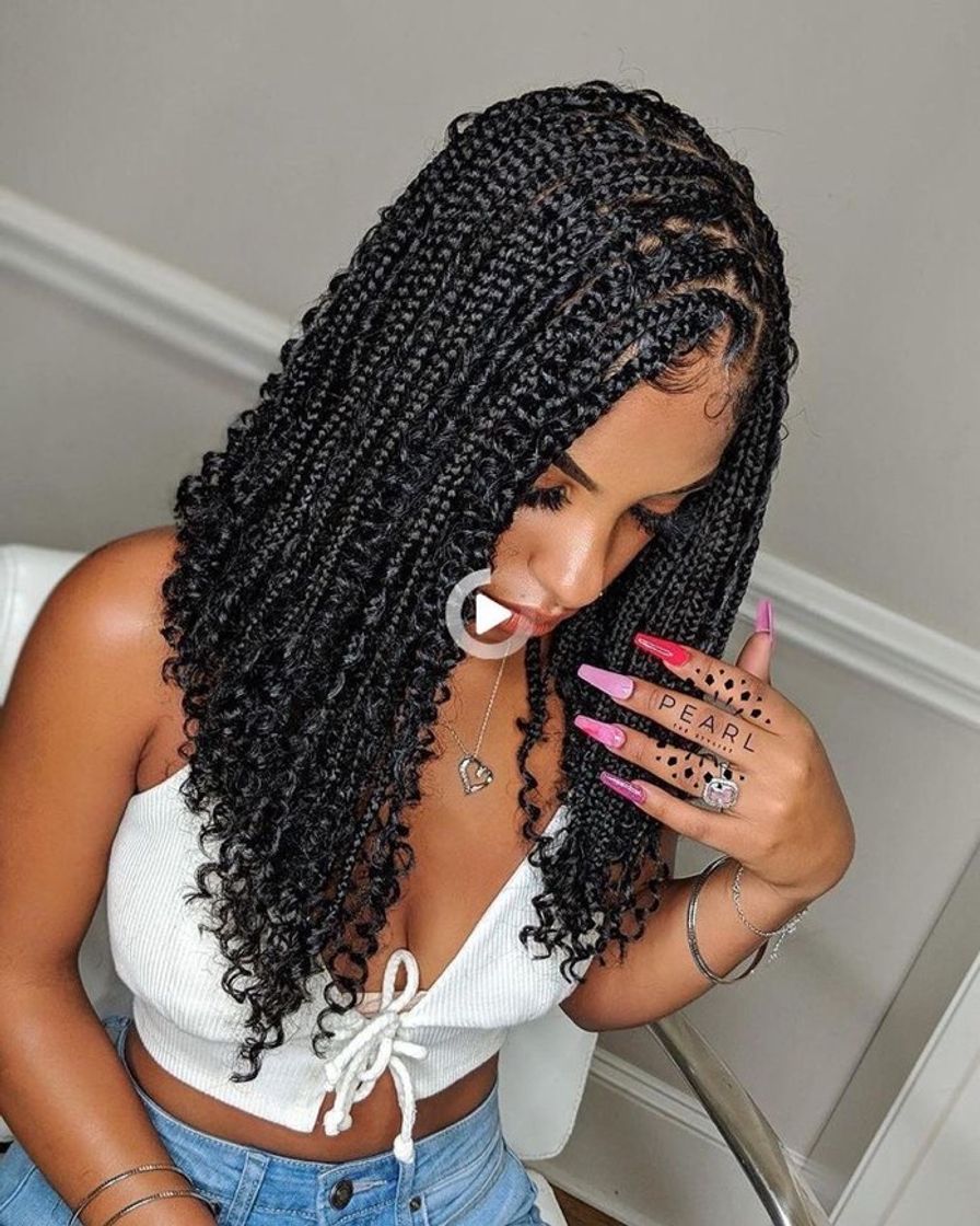 Moda tranças box braids 