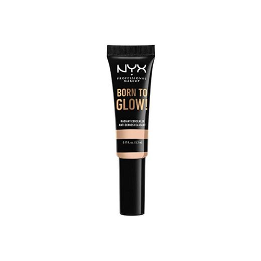 NYX Professional Makeup Corrector de Maquillaje Born to Glow Radiant Concealer, Reduce