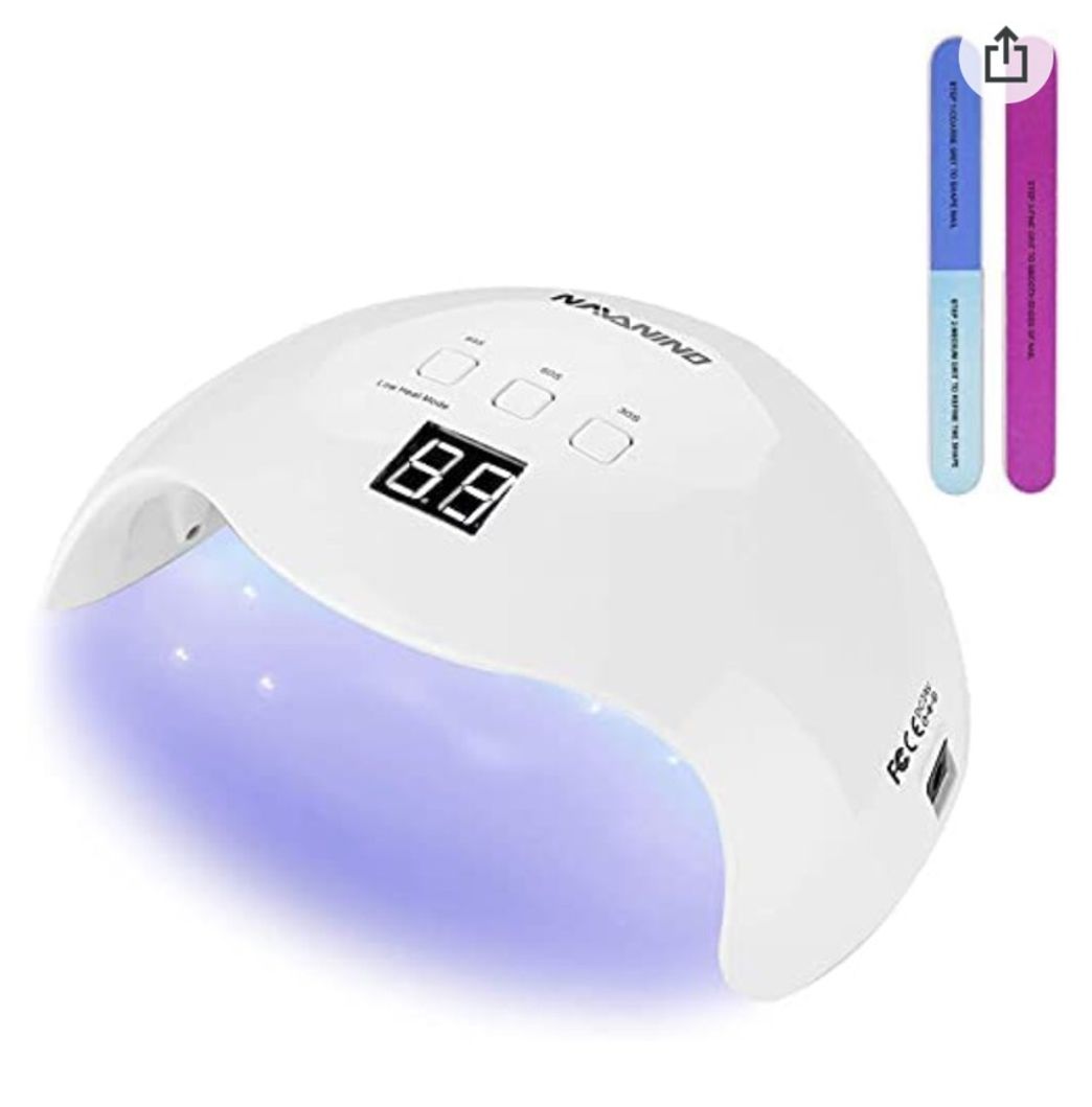 Social NAVANINO- Lámpara de uñas LED UV de 48 W