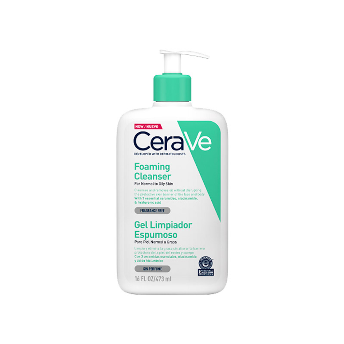 Social CeraVe gel limpiador de cara, piel NORMAL-GRASA