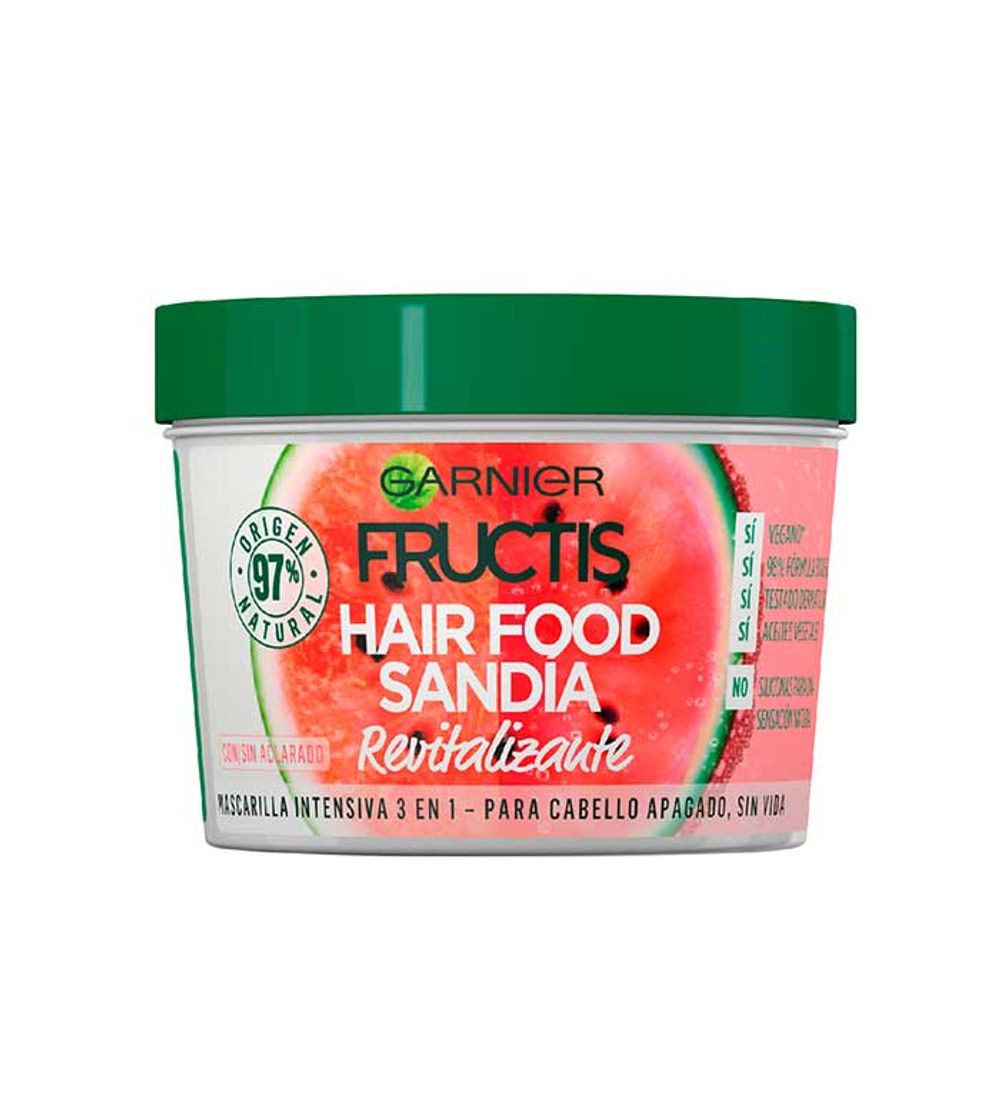 Social Hair Food Sandía: Mascarilla capilar con Sandía revitalizante 3 en 1 ...