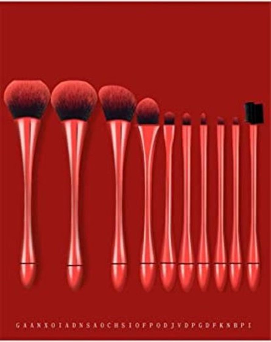 Social 10pcs Nueva cáliz cintura profesional Make Up juego de pinceles de maquillaje