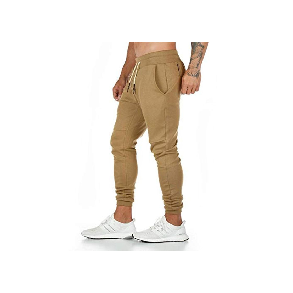 Moda Miwaimao Pantalones de jogging de los Hombres Casual Pantalones de Color Sólido Chándal Pantalones de Otoño e Invierno Entrenamiento Gimnasio Fitness Mascul