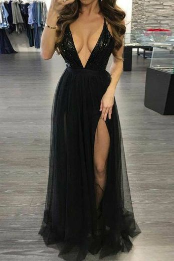Inspiração vestido de formatura preto!🖤