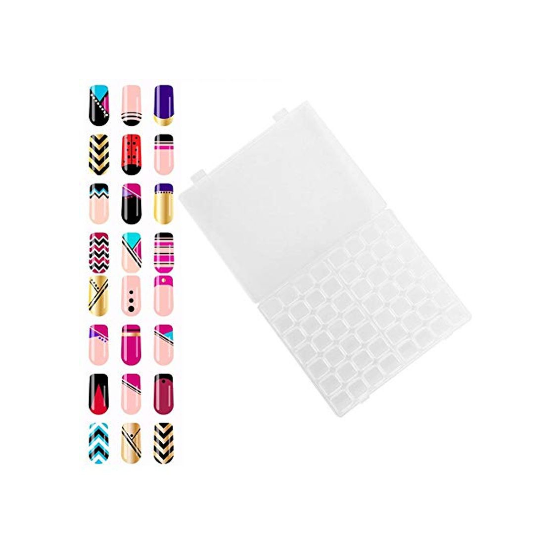 Fashion 56 Ranuras Caja de almacenamiento para arte de esmalte de uñas