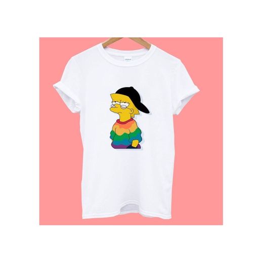 Camiseta Lisa The Simpsons Swag Rap Tumblr Blusinha Feminina
