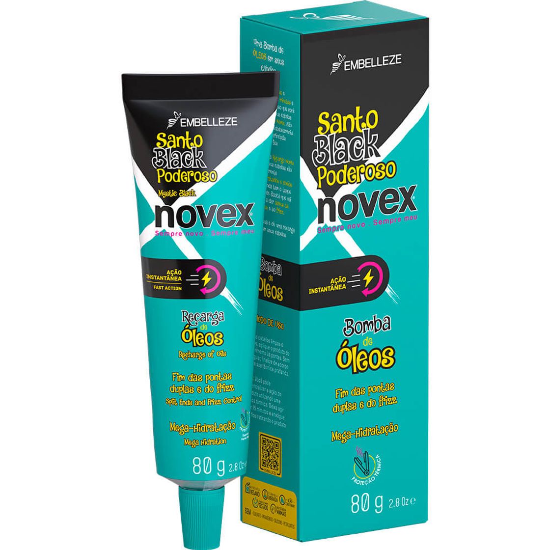 Product Novex Recarga de Óleos Santo Black Poderoso