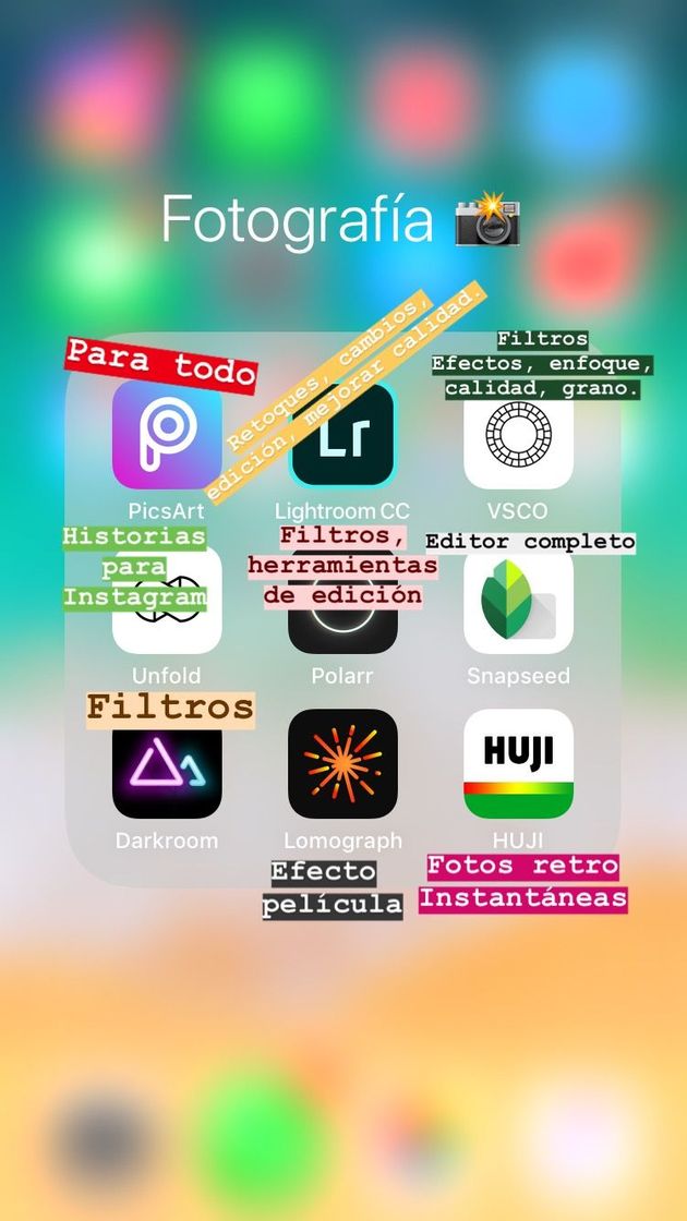 Aplicaciones Apps de edição