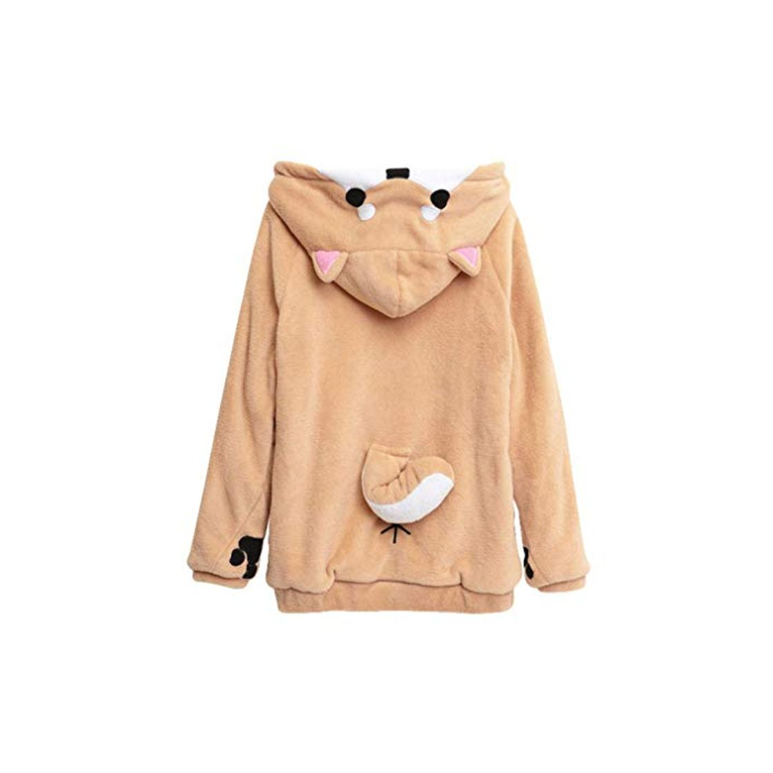 Moda Niñas Cute Kawaii Doge Fleece Ropa Hoodie Festiva Muco Traje De Manga