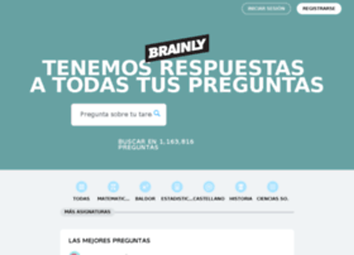 App Brainly.lat - Aprendizaje efectivo en grupo