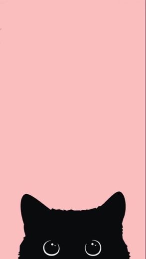 pink wallpaper cat