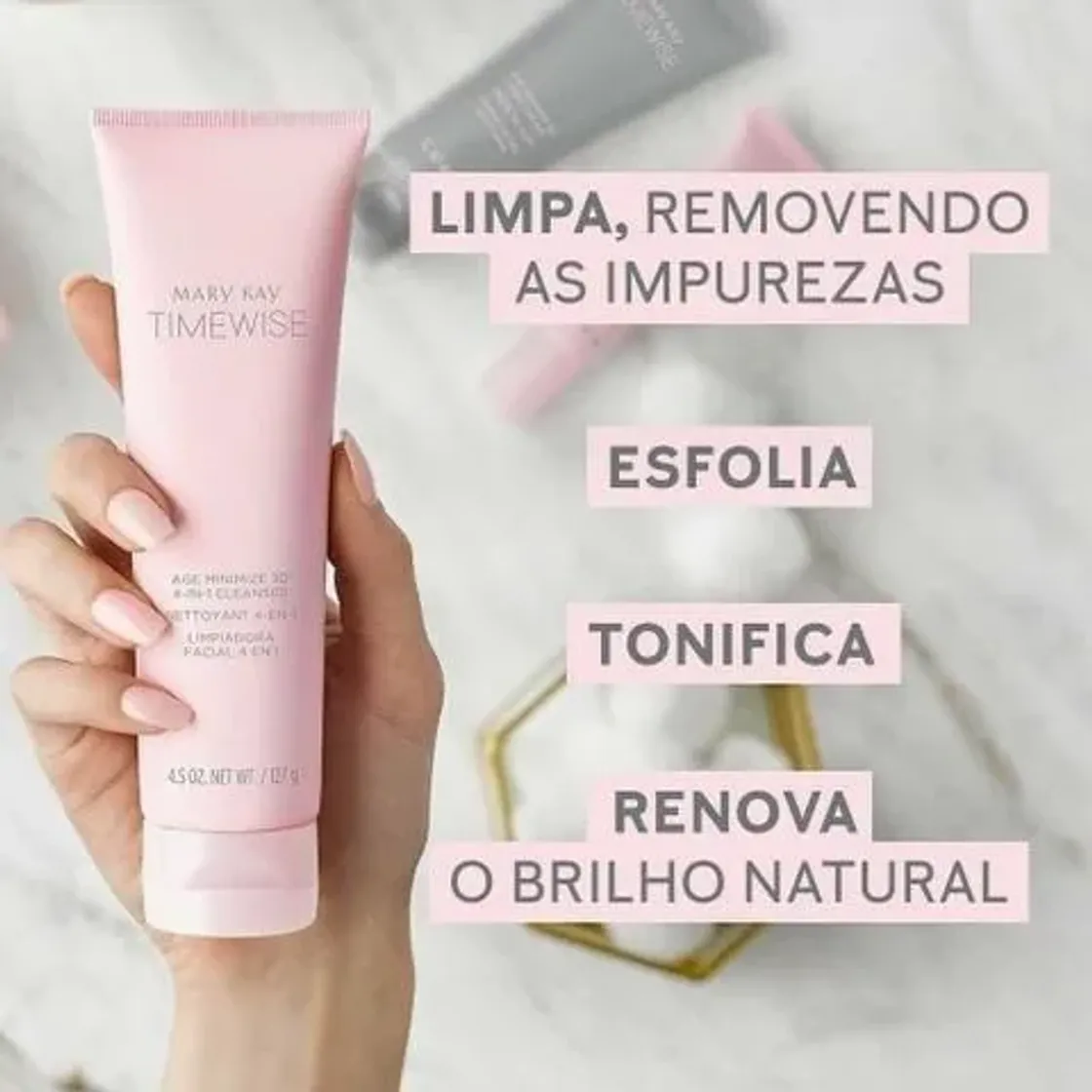 Moda Gel de limpeza 4x1 Mary kay 