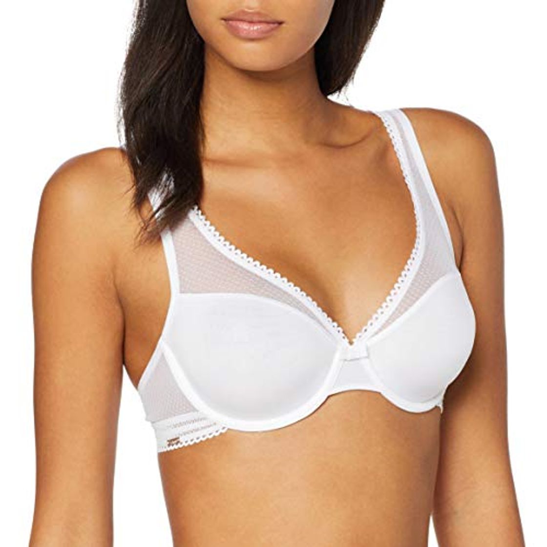 Moda VARIANCE Lingerie Secrète Allure Sujetador con Aros, Blanco