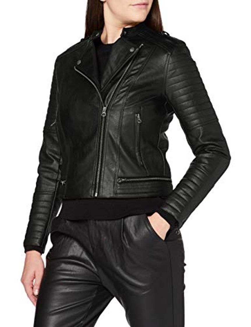 Social Pepe Jeans LENNA Chaqueta de cuero, Negro
