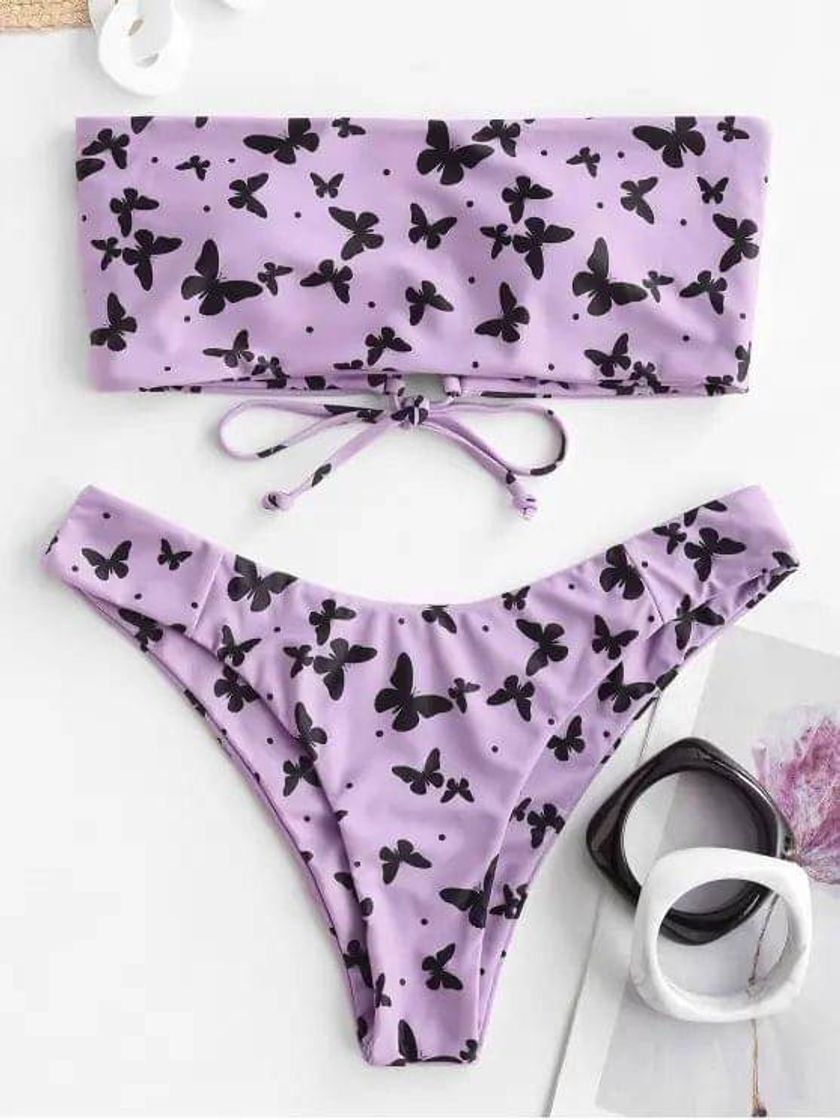 Purple with butterflies