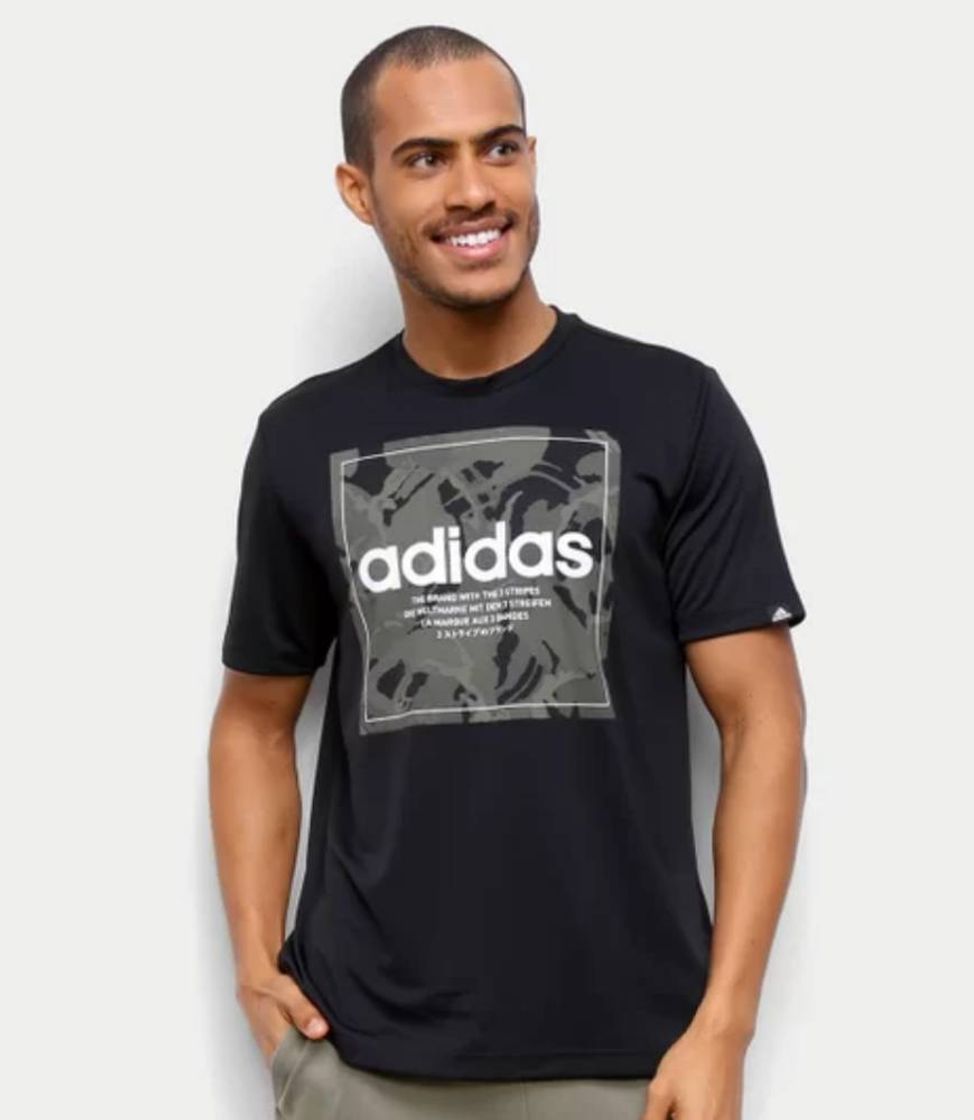 Moda Camisa masculina Adidas box camuflado