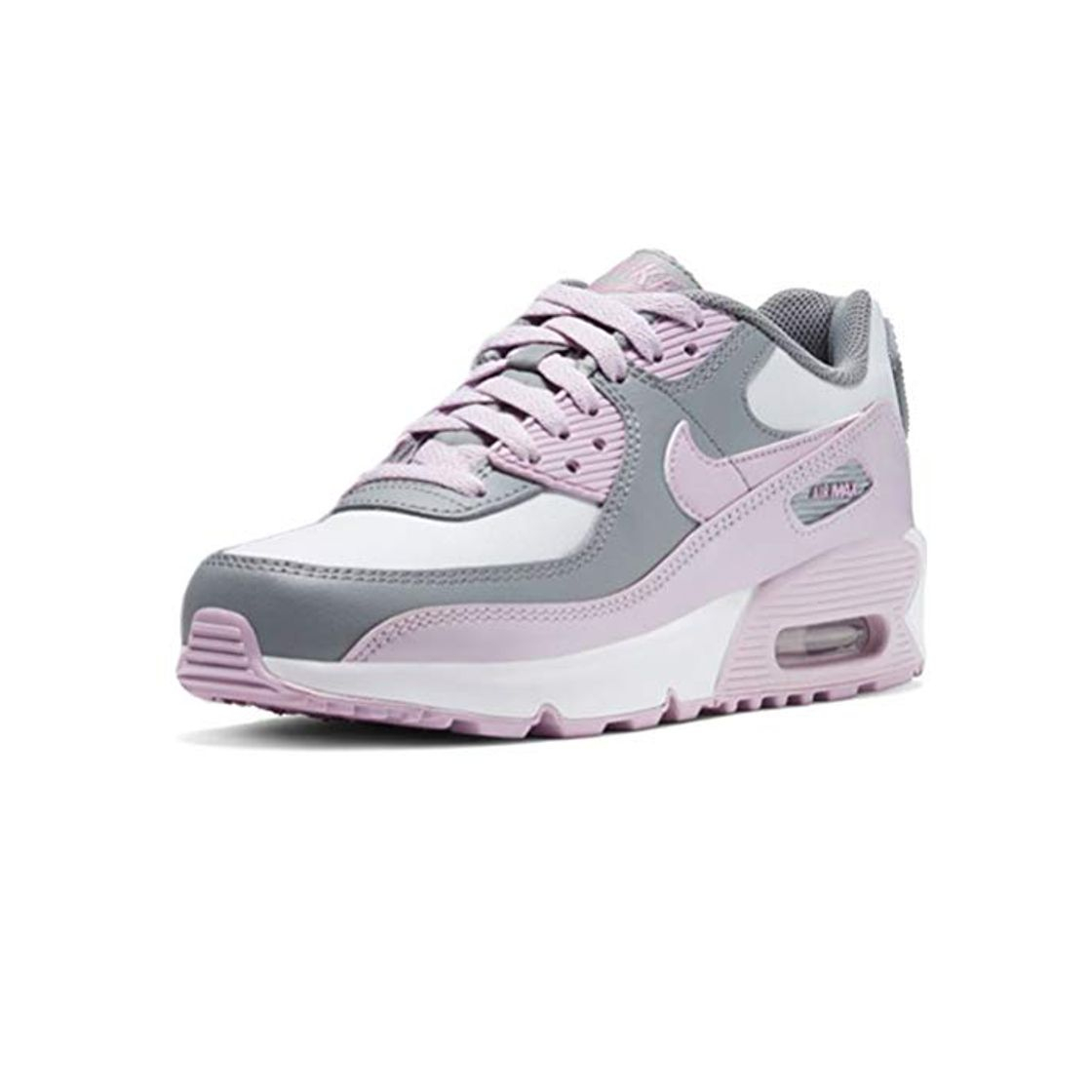 Fashion Nike Air MAX 90 LTR, Running Shoe Unisex-Child, Gris Partícula