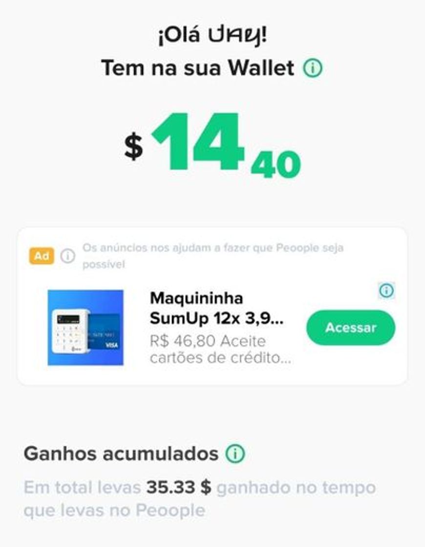 Social Peoople meus ganhos hoje em dia 