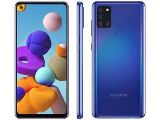 Smartphone Samsung Galaxy A21s 64GB Azul 4G - 4GB RAM 6