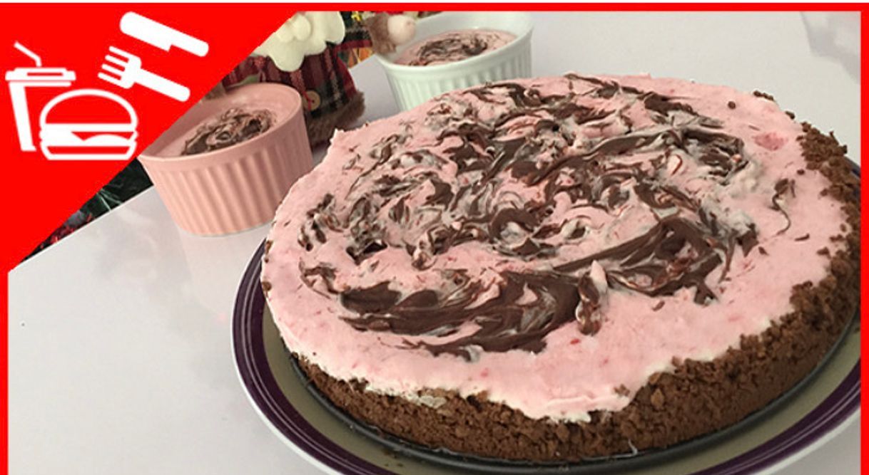 Moda RECEITA: cheesecake chocolate com morango 