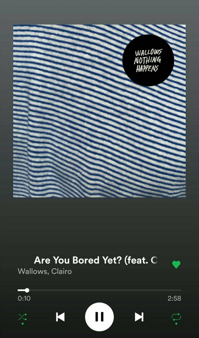 Canción Are you bored yet? 