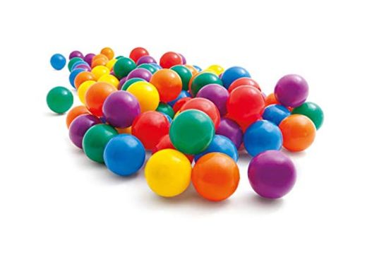 Intex 49602NP - Pack 100 bolas multicolor de 6
