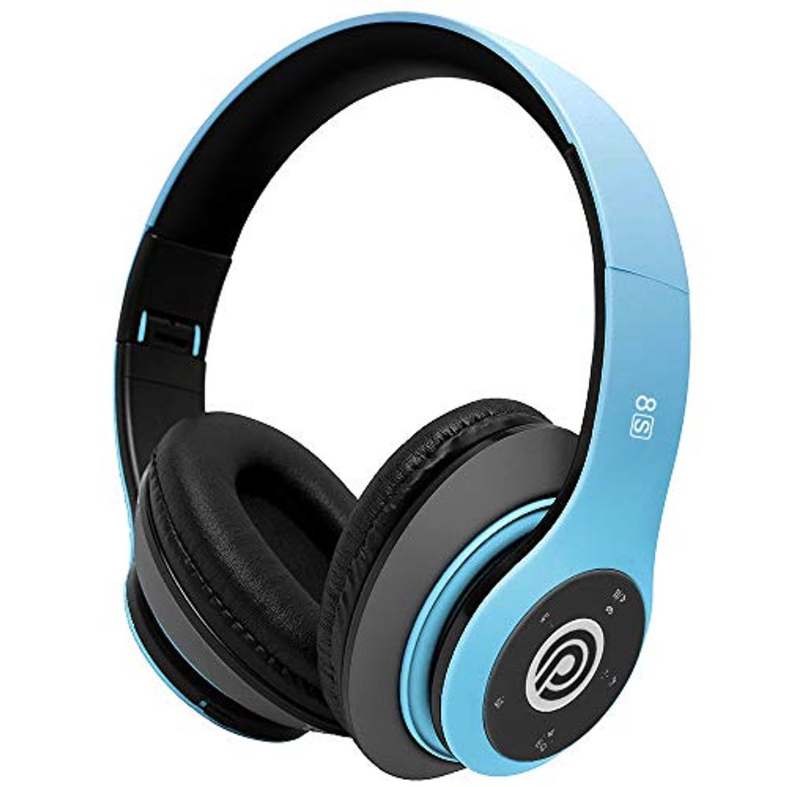 Product 8S Auriculares Inalámbricos, Audífonos Inalámbricos Bluetooth Plegables HiFi con Micrófono Incorporado y