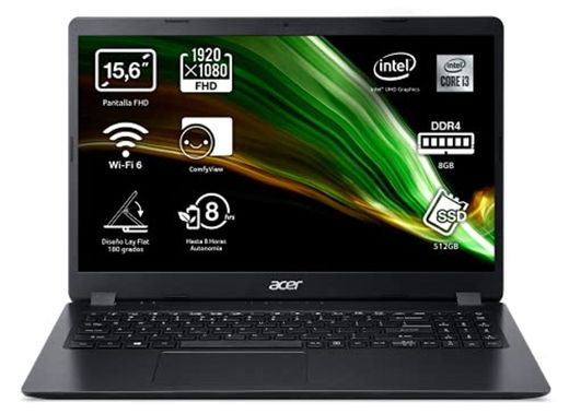 Acer Aspire 3 A315-56 - Ordenador Portátil 15.6” Full HD, Laptop