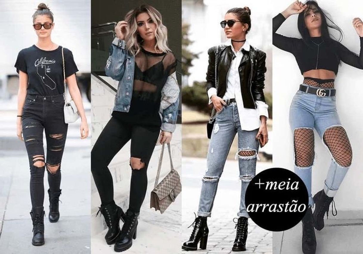 Moda Look outono/inverno com coturno