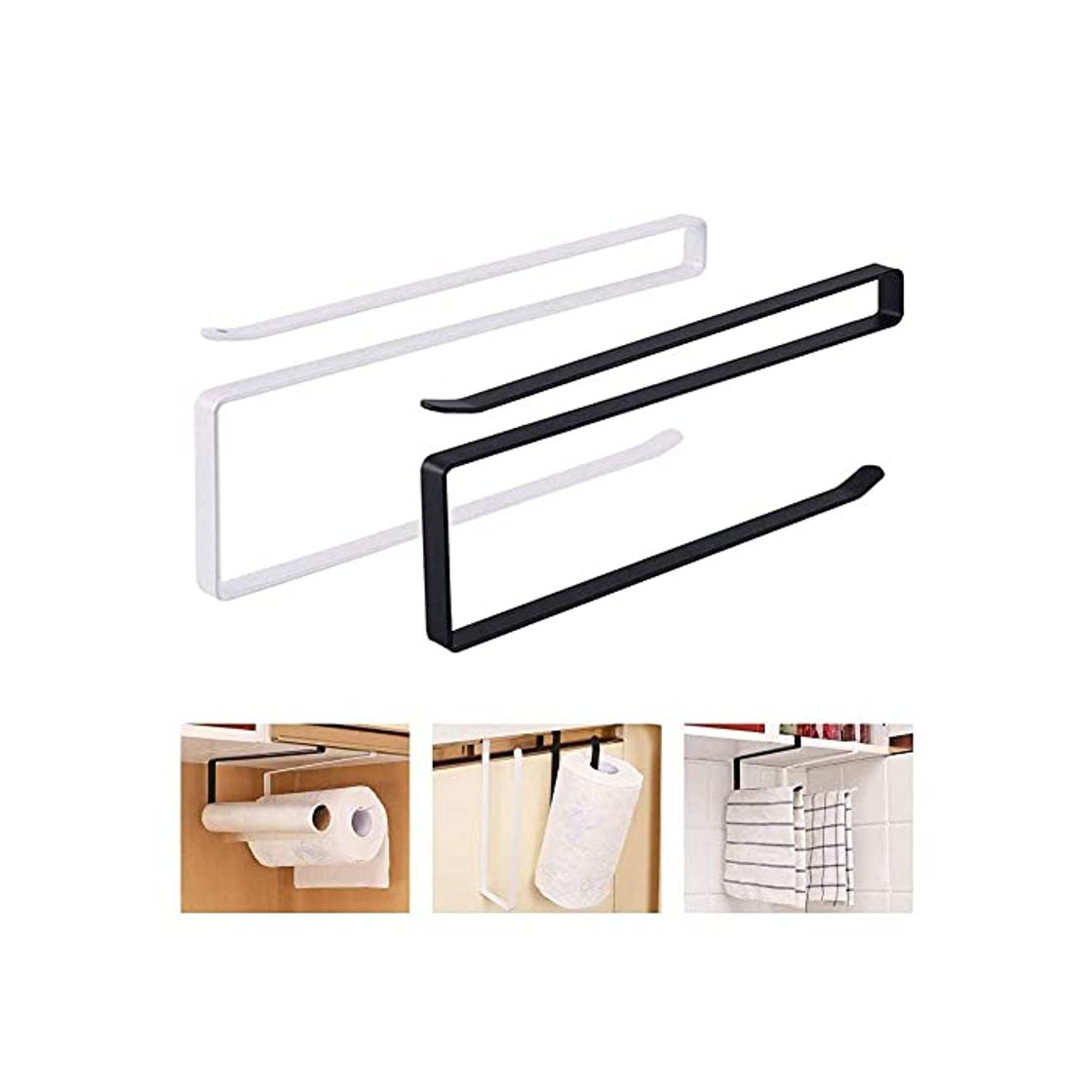 Social Soporte para Rollo de 2 Piezas Soporte para Rollo de Cocina Debajo
