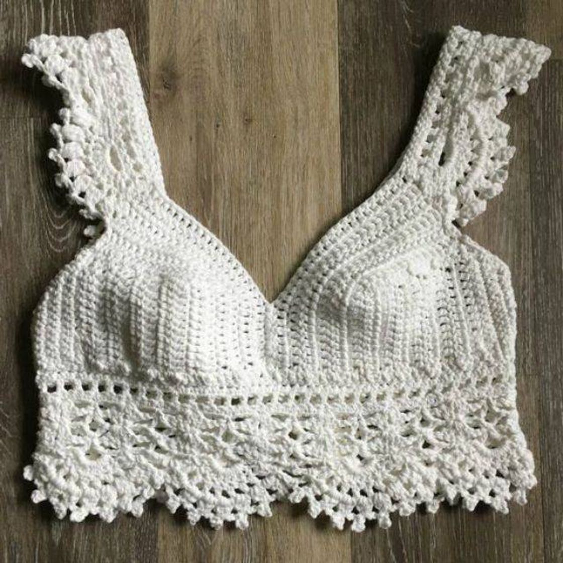 Moda Crochet cropped