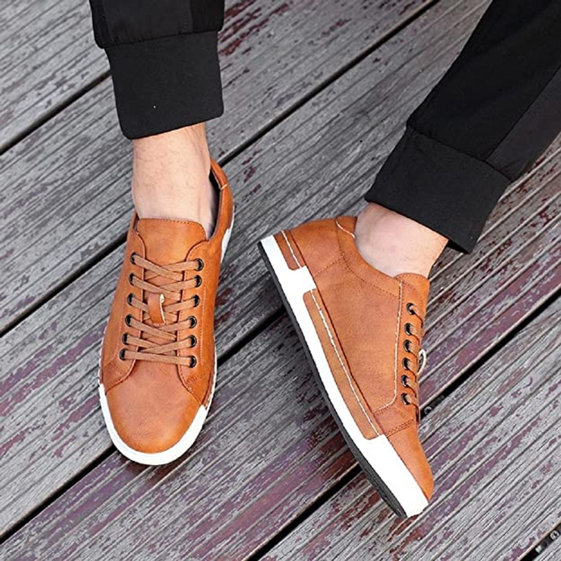 Fashion Zapatos de Cordones para Hombre Conducción Zapatillas Cuero Casual Shoes Attività Commerciale