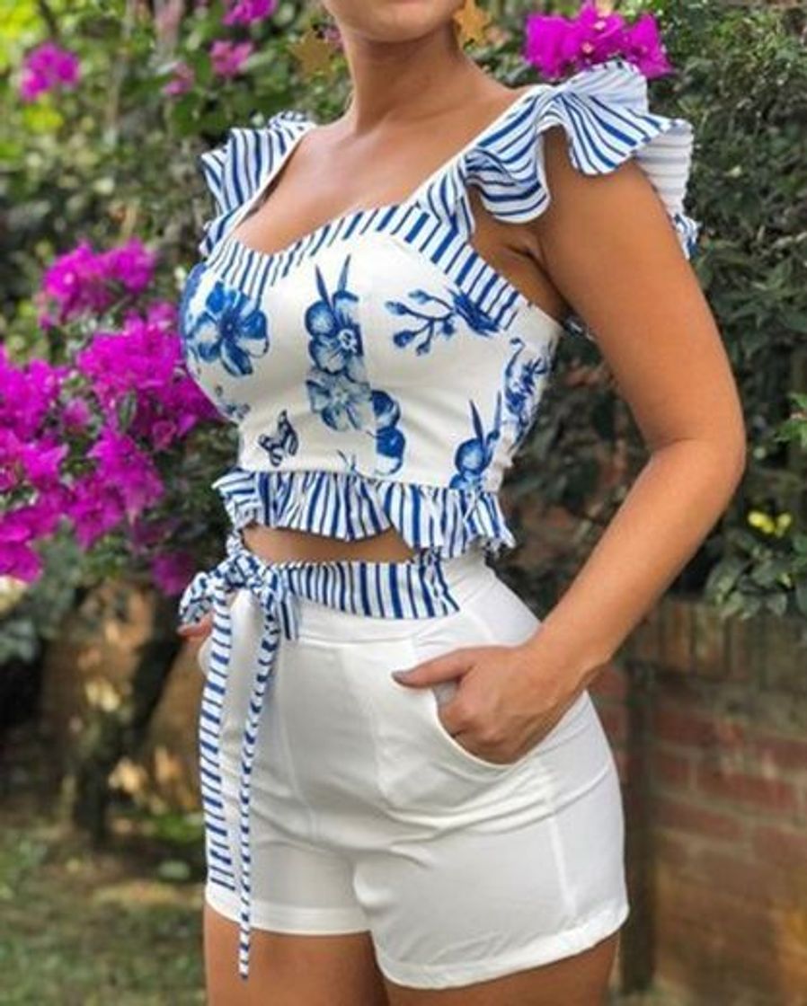 Product Conjunto azul e branco 