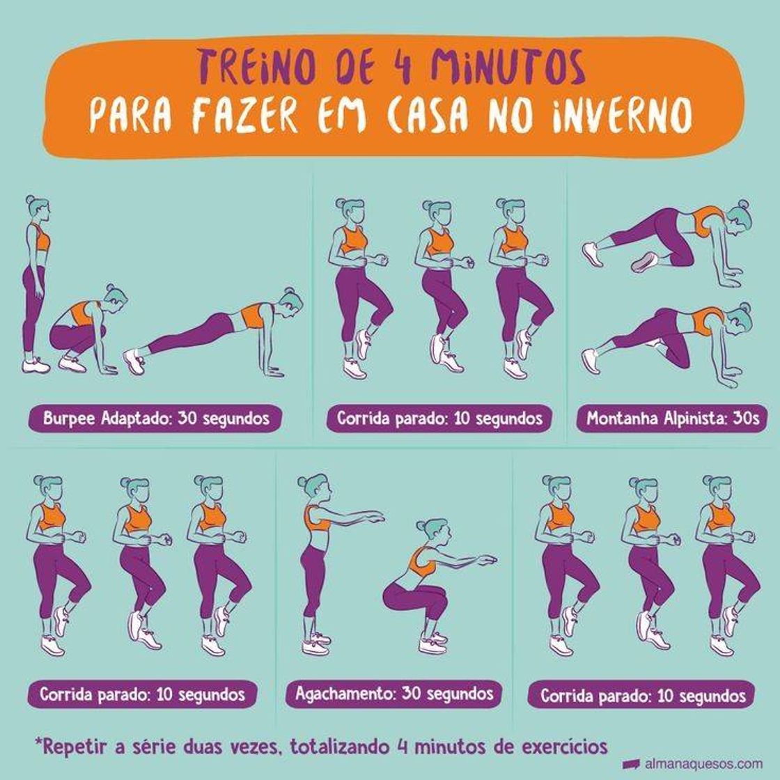 Moda Treino rápido de fazer em casa 