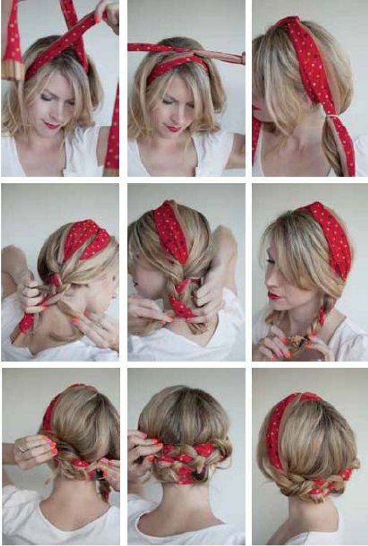 Fashion Penteado com bandanas