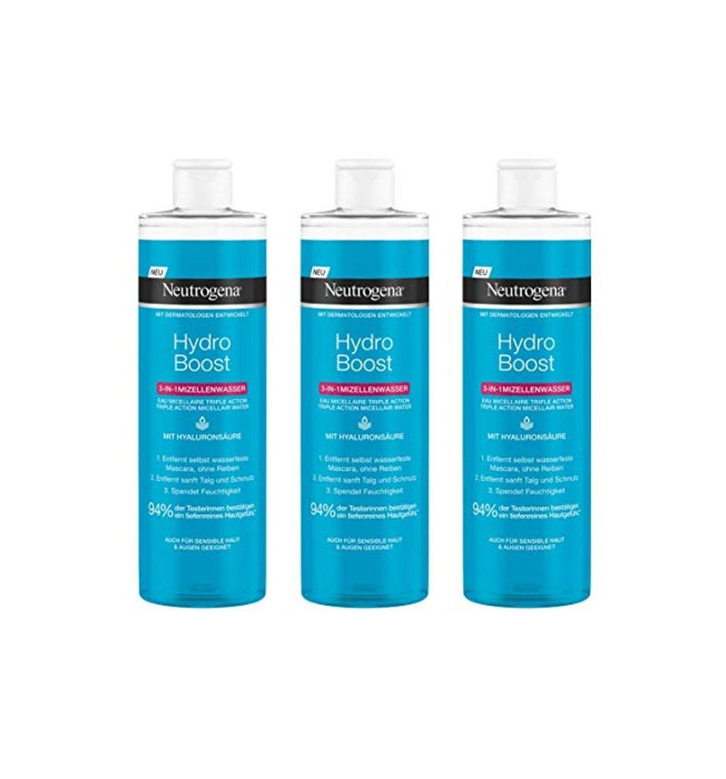 Product Neutrogena Hydro Boost Agua Micelar 3 En 1 - 3 Unidades X