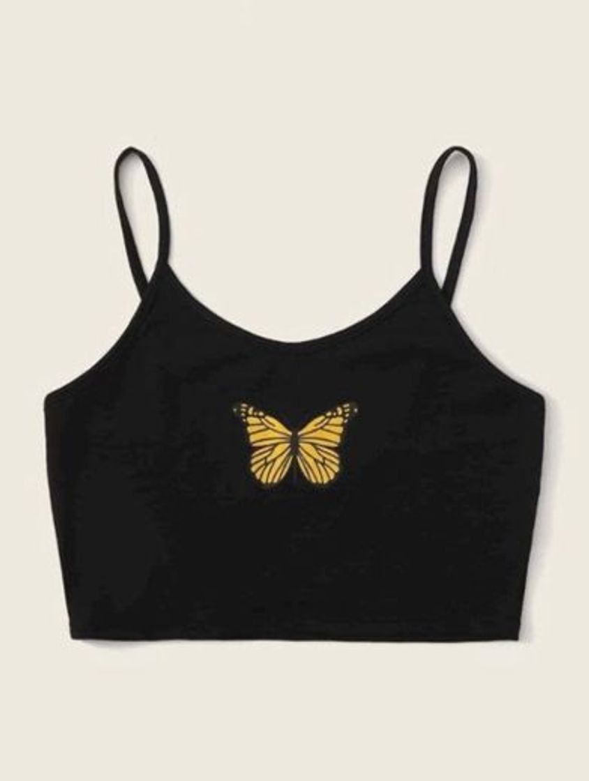 Fashion Cropped borboleta