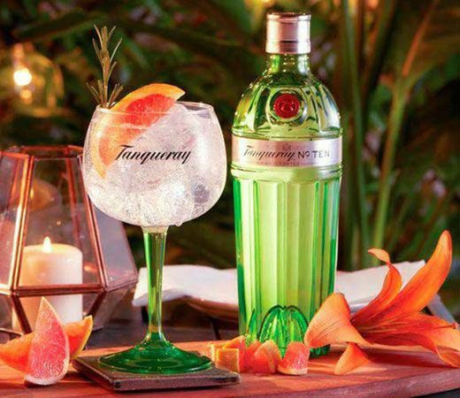 GIN TANQUERAY TEN 

