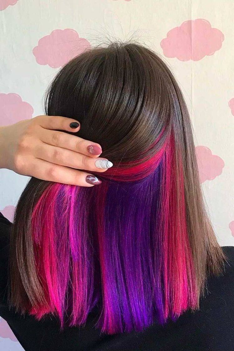 Delineado com ponto colorido 💙