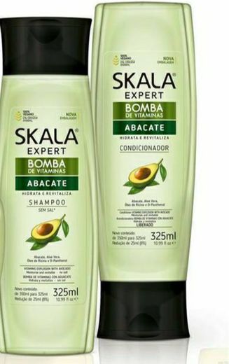 shampoo e condicionador de abacate 🥑 da skala